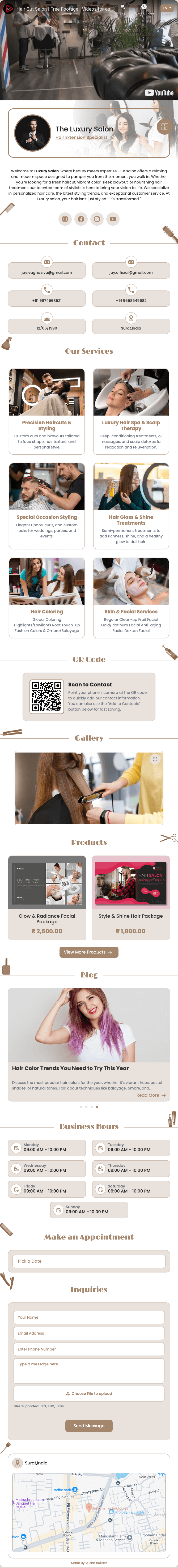Stylish vCard