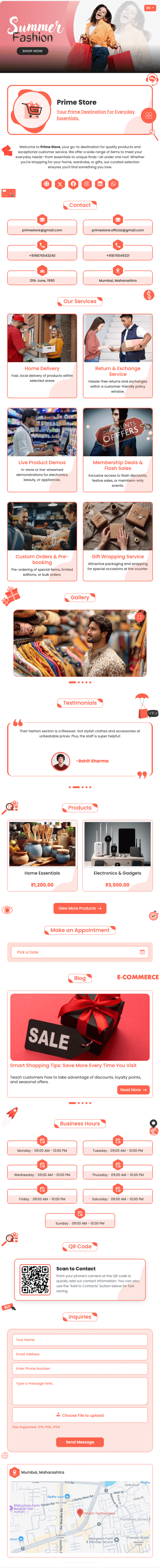 Retailer vCard