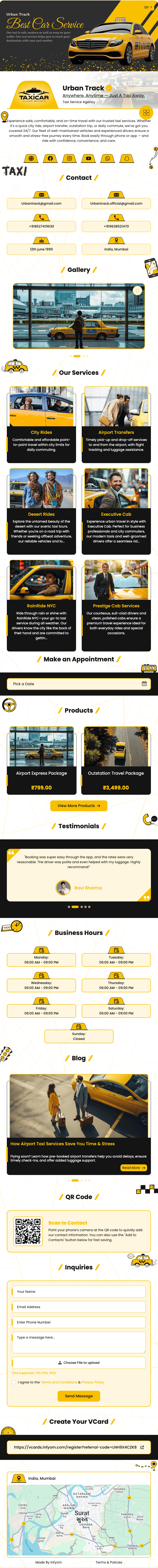 Taxi vCard