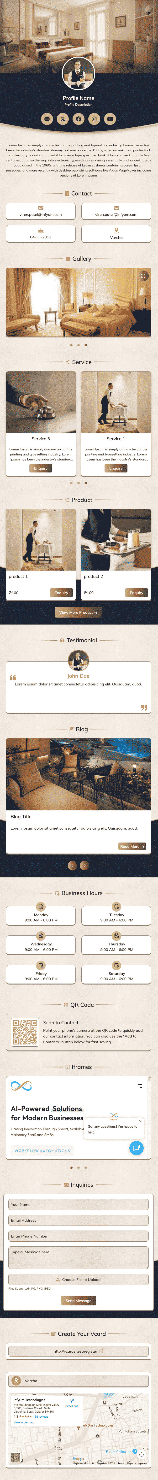 Hotel vCard