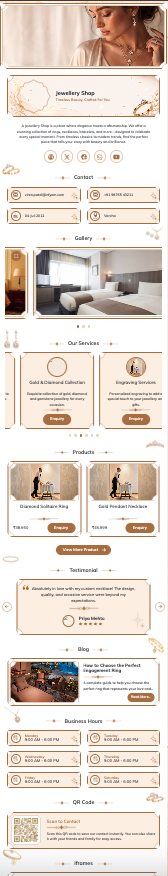 vCard template preview